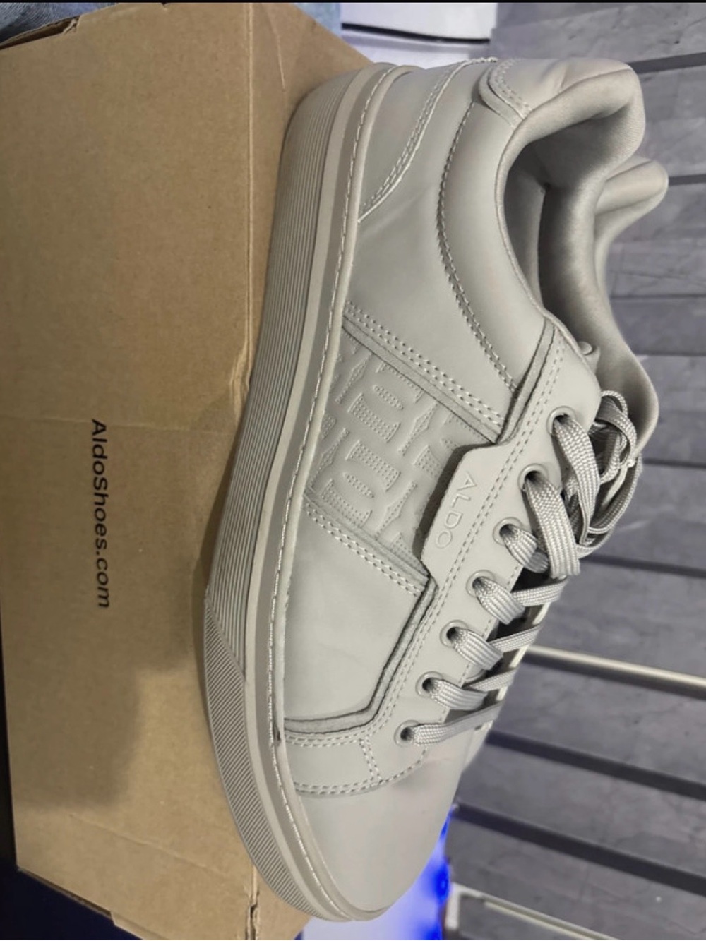 ALDO Men’s Low-Top Sneakers in Light Gray